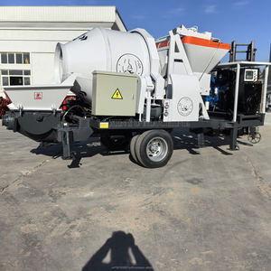 Diesel Engine <b>Concrete</b> Mixer Pump <b>Machine</b> <b>Concrete</b> Trailer Pump <b>Machine</b> for Construction Project - Product Image 1