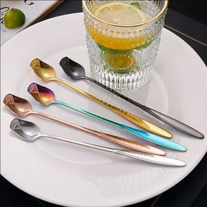 Cuchara mezcladora de café de acero inoxidable con mango largo, cuchara mezcladora de cócteles con mango largo, herramienta de cocina duradera, regalo - Product Image 2