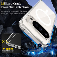 Coque de téléphone transparente antichoc anti-jaunissement magnétique pour Google Pixel 9A 9pro 10 pro XL 10A