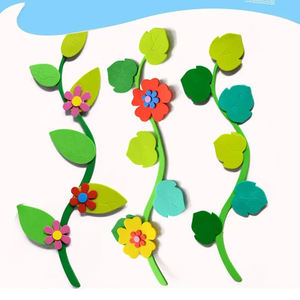 Nouveau style personnalisé coloré mousse plante verte série EVA <span class=keywords><strong>3D</strong></span> bricolage jardins d'enfants maison classe mur décoratif stationnaire autocollants - Product Image 6