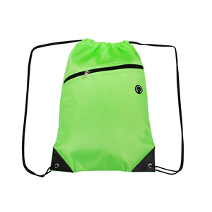 New Fashion Custom Logo Sport Gym 210D Polyester <b>Drawstring</b> Backpack String <b>Drawstring</b> Sports <b>Bag</b> with Zipper Headphone Hole - Product Image 6