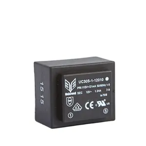 Black Output 12V Encapsulated Transformer PCB Transformer EI30 Transformer with Encapsulation