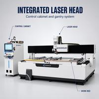 Machine de perçage laser automatique pour miroirs en verre 1300x2500mm, équipement CNC pour le givrage de miroirs LED intelligents de salle de bain