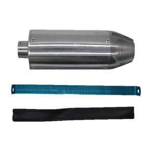 Nueva Tapa de Escape Trasera Pequeña Plateada KB para Motocicleta Todoterreno - Product Image 3