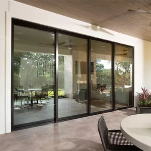Porte coulissante en verre en aluminium à coupure thermique pour l'extérieur de la maison Portes coulissantes en verre pour le patio - Product Image 1