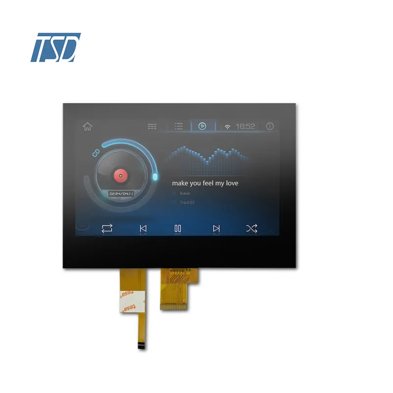 IPS mipi USB I2C giao diện 7 ''7 inch 1024x600 Độ phân giải pcap TFT LCD cảm ứng điện dung bảng điều chỉnh