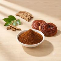 Poudre d'extrait de champignon Reishi en gros, Polysaccharides de Ganoderma 30%, Qualité alimentaire