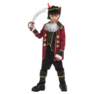 Costume de <span class=keywords><strong>pirate</strong></span> pour enfants, vêtements de fête, costume de capitaine <span class=keywords><strong>des</strong></span> Caraïbes pour garçons, déguisement COS - Product Image 2