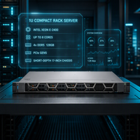 Serveur Rack 1U PowerEdge R260 Xeon E DDR5 PCIe 5.0 NVMe pour les PME en mode Edge, testé sur site
