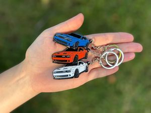 <span class=keywords><strong>Porte</strong></span>-clés <span class=keywords><strong>Dodge</strong></span> Challenger à quatre roues motrices, accessoires <span class=keywords><strong>Dodge</strong></span> officiels, RT SRT, voiture jouet cool, cadeau pour homme, USA - Product Image 5