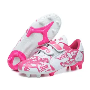 Chaussures de football d'entraînement de sport de plein air unisexes pour <span class=keywords><strong>enfants</strong></span>, <span class=keywords><strong>crampons</strong></span> de football scolaire avec semelle intermédiaire en TPR, semelle extérieure en PVC, tige en PU - Product Image 3