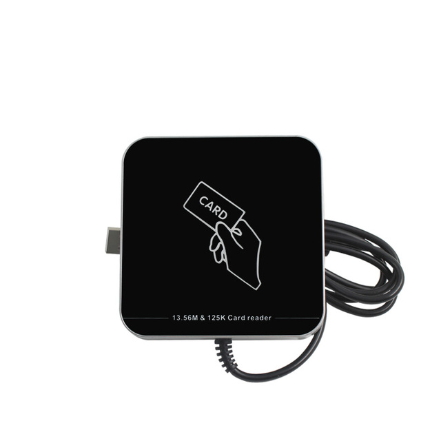 Dual Frequency 125khz 13.56mhz Contactless Smart NFC Card Desktop Reader Plug and Play Rfid USB Card Reader