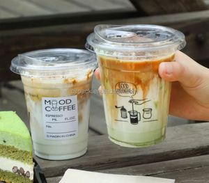 Disposable Food Grade PET Transparent UV Printed OEM Brand Customizable Dessert Party <b>Cups</b> for Ice Cream Fruit Iced <b>Cold</b> Drinks - Product Image 5