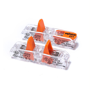 Wagos Thay Thế 412-2411 928-1P Nhanh Chóng Dây Khối Thiết Bị Đầu Cuối 1 Trong & Ngoài LED Chiếu Sáng Đẩy Đòn Bẩy Kết Nối - Product Image 2