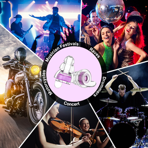 سدادات أذن عالية الدقة من السيليكون لصالحات الاستماع سدادات أذن للموسيقيين في الحفلات لخفض الضوضاء حماية السمع - Product Image 6