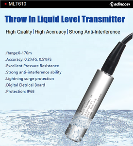 MLT610-LT: интегрированный погружной Профессиональный настраиваемый передатчик уровня температуры жидкости с 0 до 0,5 м и 0-200 м - Product Image 3