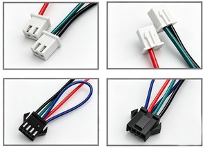 Kabel Harness Cabang Aluminium Alloy 4 Core XH SMP 2.5mm, Perakitan Kabel Split 4 Pin ke 2 Pin untuk Otomasi Industri - Product Image 2