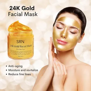 Собственная Марка, глубокое очищение, увлажнение, 24-каратная Золотая маска для лица, маска-крем для лица