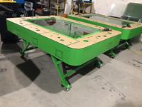Table de jeu de pêche pliable 55 pouces pour 8 à 10 joueurs avec cadre métallique et prise en charge de la langue anglaise