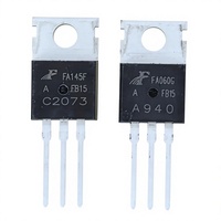 Paire de transistors audio à faible bruit 2SA940 2SC2073 PNP NPN pour amplificateur de puissance Hi-Fi A940 C2073