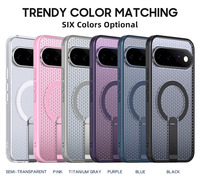 Funda Magnética para Teléfono con Rejilla de Panal de Abeja, Soporte Vertical Oculto, Antigolpes, Antihuellas, para Google Pixel 11 10 Pro XL