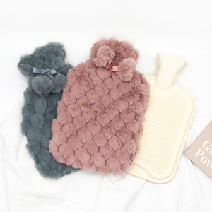 5 sacs chauffe-main 2l en fausse fourrure, étui pour boissons chaudes, amovible, avec longue housse en <span class=keywords><strong>peluche</strong></span>, vente en gros - Product Image 6