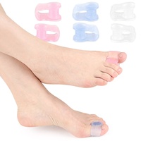 Séparateur d'orteils souple et élastique en SEBS à trou unique fileté avec conception superposée pour l'éversion des orteils, modèle chinois 965