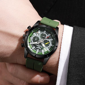 Lot de 5 Ensembles de Montres Vertes Tendance pour Hommes, Montre Quartz de Luxe pour Hommes avec Bracelets - Product Image 6