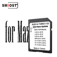 Perangkat Lunak Navigasi SMIOST Pembaruan Peta GPS Mobil Kartu Memori SD untuk Mazda KGSE CX5 CX9 MX5 16GB Eropa