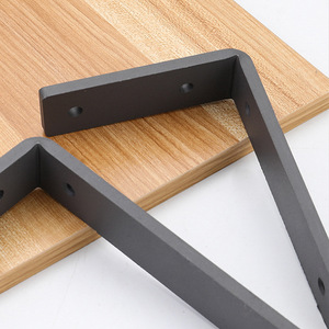 L-Shaped <b>Shelf</b> Support 8mm Thick Matte Baked Paint Cold-Rolled Steel Indoor Storage Rack <b>Bracket</b> - Product Image 2