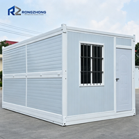 Maison conteneur modulaire pliable, bâtiment préfabriqué pliable pour dortoir, bureau et salle de stockage