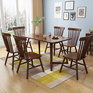 <span class=keywords><strong>Ensemble</strong></span> de <span class=keywords><strong>table</strong></span> <span class=keywords><strong>et</strong></span> de chaises à dîner <span class=keywords><strong>scandinave</strong></span> moderne de luxe en chêne rétractable pour 6 personnes, idéal pour les petits appartements <span class=keywords><strong>et</strong></span> les restaurants - Product Image 4