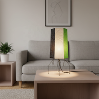Lampe de table en papier de riz au design personnalisé, décoration intérieure et mobilier pour la maison