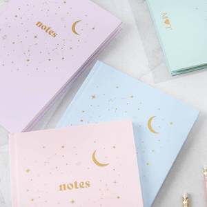 LABON Candy Color A5 <strong>Hardback</strong> Cover Gold Foil Personalised Design Constellation Lined Pastel Colors Aesthetic A5 <strong>Notebook</strong> - Product Image 3
