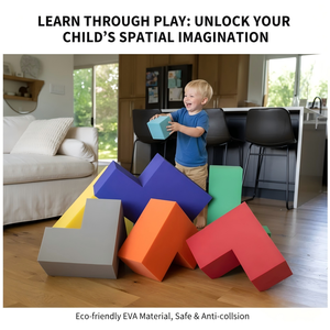 Nouveauté 2026 - Blocs de construction pour enfants en EVA personnalisés en forme de <span class=keywords><strong>Tetris</strong></span> |   Ensemble de jeu de construction éducatif pour la maternelle - Product Image 3