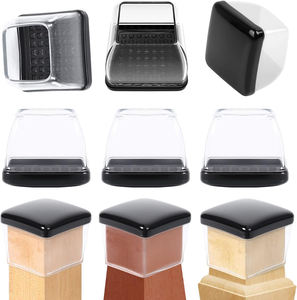 Protège-pieds de chaise en silicone transparent avec patin en feutre pour meubles - Product Image 5