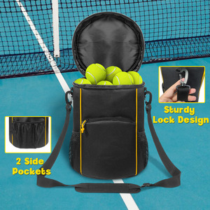 Tennis Racket Bag 30-40L Nylon Portable Zipper Closure Sports Equipment Storage For Tennis Balls And Gear - Product Image 2