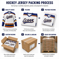 Maillot de hockey sur glace brodé sur mesure pour les équipes de hockey jeunes et adultes, entraînement en club et matchs, vente en gros et commandes d'équipes
