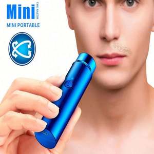 Nueva Mini Afeitadora Eléctrica, Batería de Larga Duración, Maquinilla de Afeitar Recargable Portátil para Coche, Mini Afeitadora de Viaje, Afeitadora Profesional - Product Image 1
