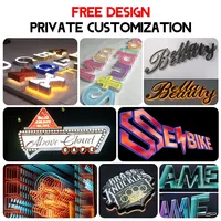 Lettres lumineuses 3D en métal personnalisées GFace avec éclairage LED RGB changeant de couleur, télécommande intelligente, étanches IP65 pour voiture