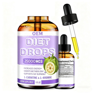 Complément alimentaire coupe-faim et stimulant métabolique à marque privée, gouttes de Garcinia Cambogia pour la perte de poids - Product Image 1