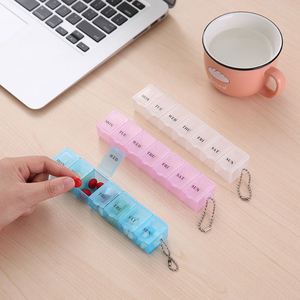 Custom Weekly 7 Days <b>Plastic</b> <b>Box</b> Travel Daily Pill Case Portable Medicine Organizer With <b>Large</b> Compartment - Product Image 6