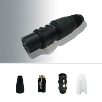 Adaptateur mâle canon connecteur en alliage de zinc plaqué or broches en cuivre prise Audio prise 3 broches XLR prises de microphone