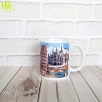 11OZ personnalisé voyage grès tasse à café en céramique Europe Style lave-vaisselle micro-ondes sécurité Géorgie Souvenir imprimé fabriqué