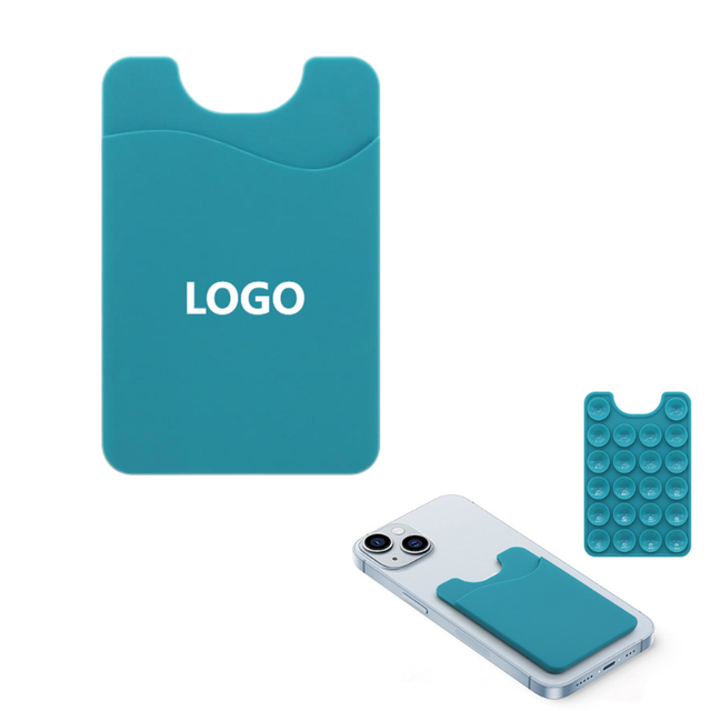 Silicone Card Holder for Phone Back Silicone Suction Cup Phone Wallet Sleeve Pocket Stick-on ID Credit Card for Most Smartphones