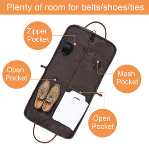 Borsa Porta Abiti Pieghevole Resistente con Appendiabiti, <span class=keywords><strong>Bagaglio</strong></span> <span class=keywords><strong>a</strong></span> <span class=keywords><strong>Mano</strong></span> per Viaggi d'Affari di 5-7 Giorni - Product Image 3