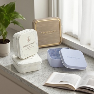 Premium Aluminum Jewelry Storage Box Square Color Printed Airtight Portable <b>Ring</b> Earring Container for Travel Home Use - Product Image 3