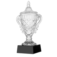 Haute qualité pas cher gagnant acrylique récompenses forme personnalisée blanc K9 verre trophée cristal prix cristal verre prix trophées