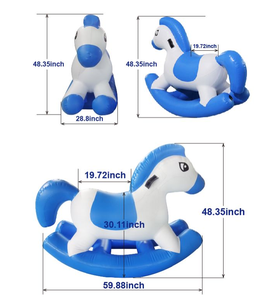 SIBO Bouncy Horse Animals Hopper Inflable Bouncing Horse Jumping Animals para niños pequeños Ride On Hopping Toys - Product Image 2