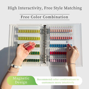 Libro de acrílico transparente al por mayor, herramienta de exhibición de manicura magnética, tabla de colores de uñas, libro para Esmalte de colores de uñas, Gel Show - Product Image 4